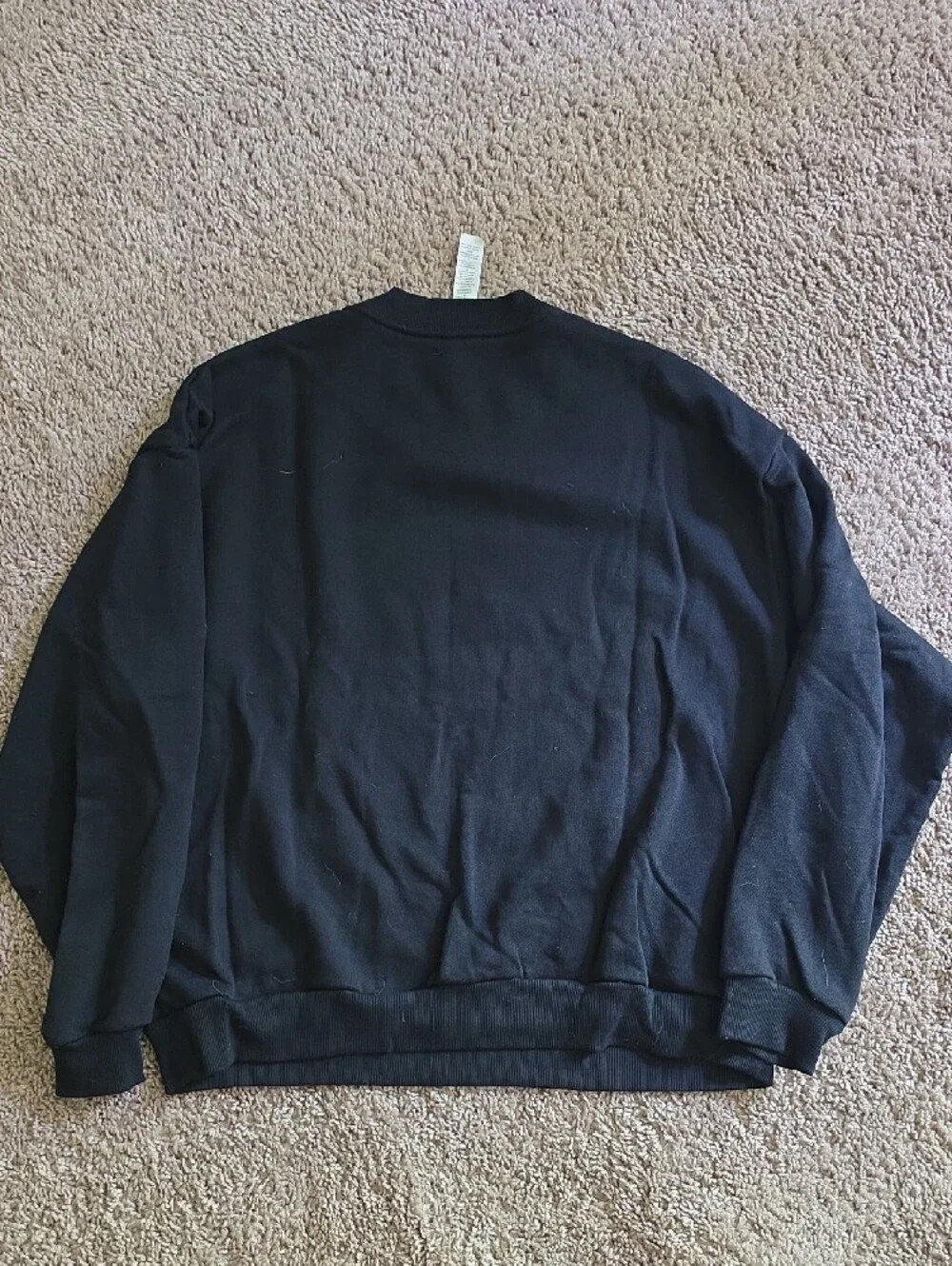 Alo Black Logo Crewneck Sweatshirt & Sweatpants Straight Leg Set Size Medium - Picture 6 of 8